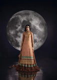 Sara Jahan - Rang E Bahar Silk Embroidered Suit For Women - Salmon - 3 Piece