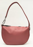 Zahraas Leather Hobo Shoulder Bag Pink