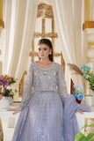Mina Muse Luna Lehnga choli / Sharara Ice Blue 3 Piece