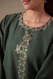 Cross Stitch - Dew Embroidered Lawn Shirt For Women - Green - 1 Piece