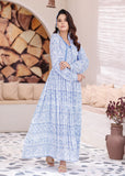 Nawaem Altulle - Naseem - blue & white - cotton