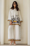 Deepak Perwani - Newyork - Korean Silk - White - 2 Piece