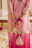 Hummingbirdspk - Kamal Phool Pink & Gold Tilla Work Dress