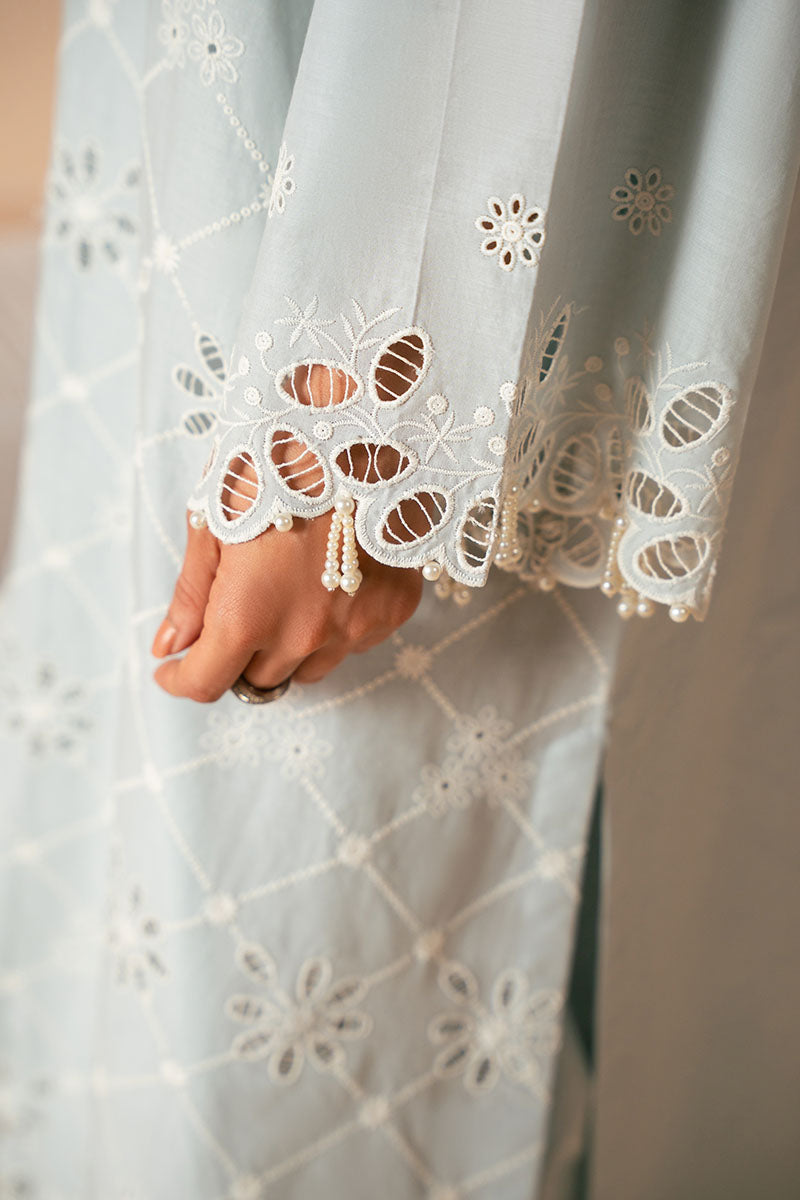 Cross Stitch - PASTEL BREEZE - Chikankari Lawn - 3 Piece - Unstitched