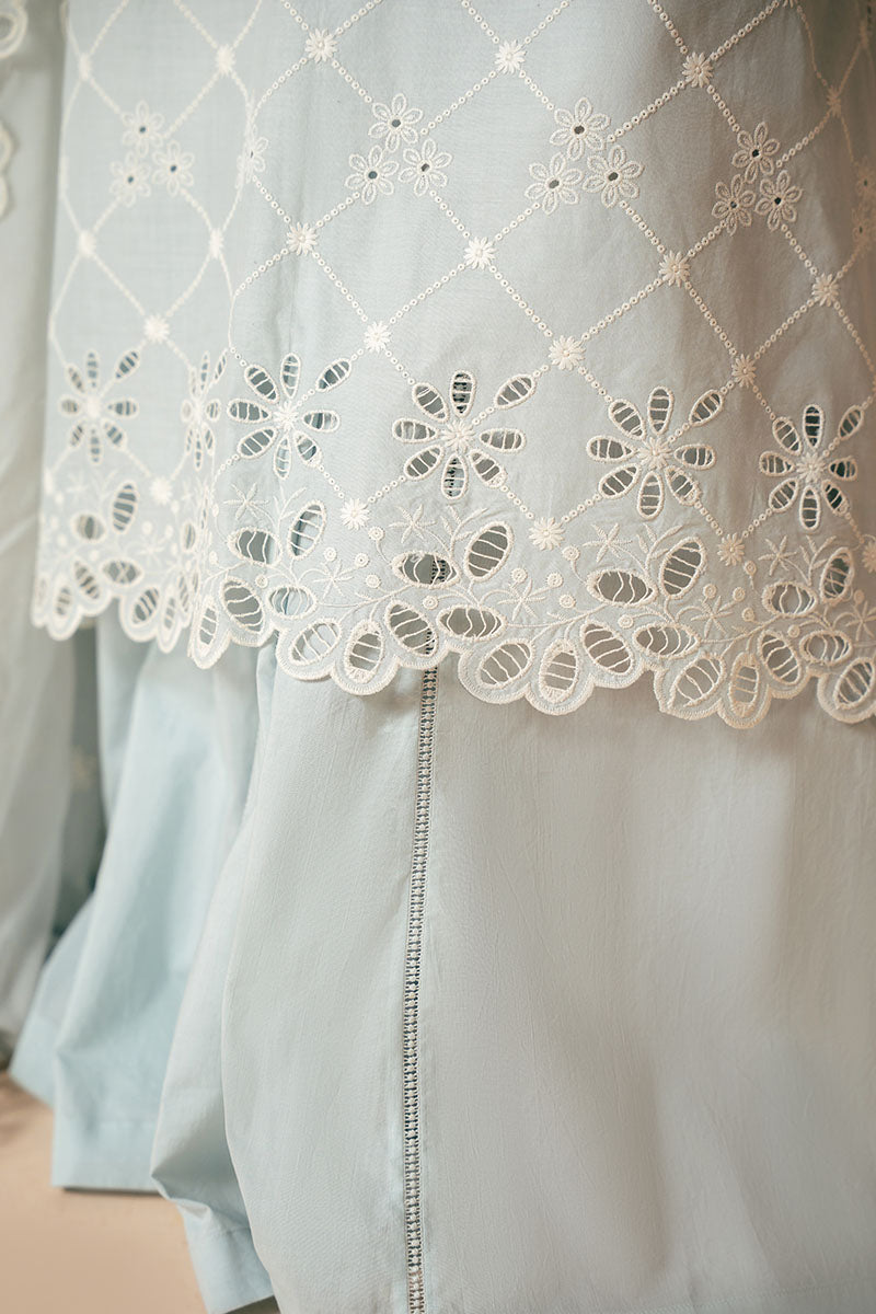 Cross Stitch - PASTEL BREEZE - Chikankari Lawn - 3 Piece - Unstitched