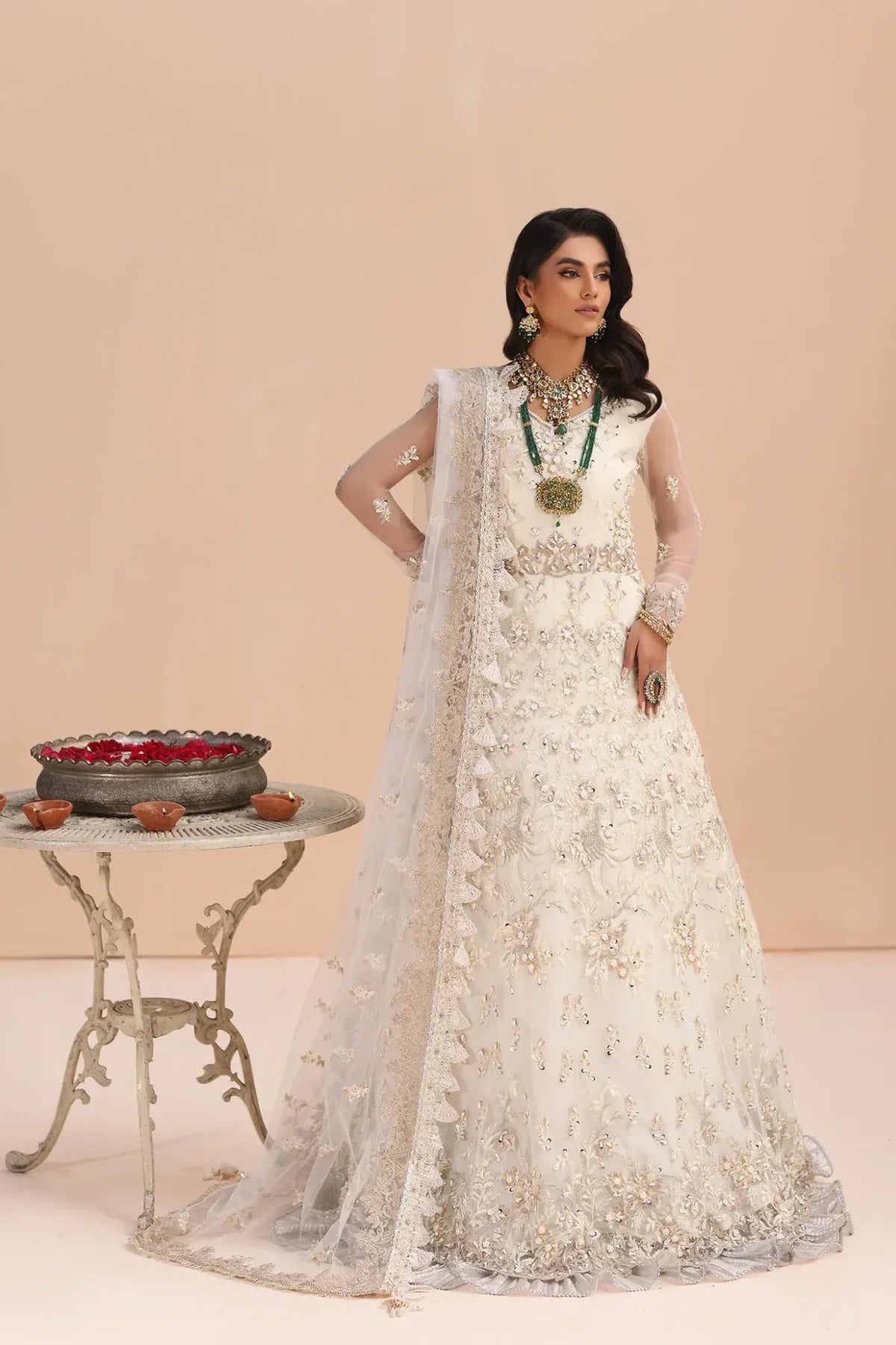 Musferah Saad - Ivory Elegance  - Off White - 3 Piece