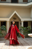 Omal by Komal - Sareena Khaddar Suit For Women - Red - 2 Piece
