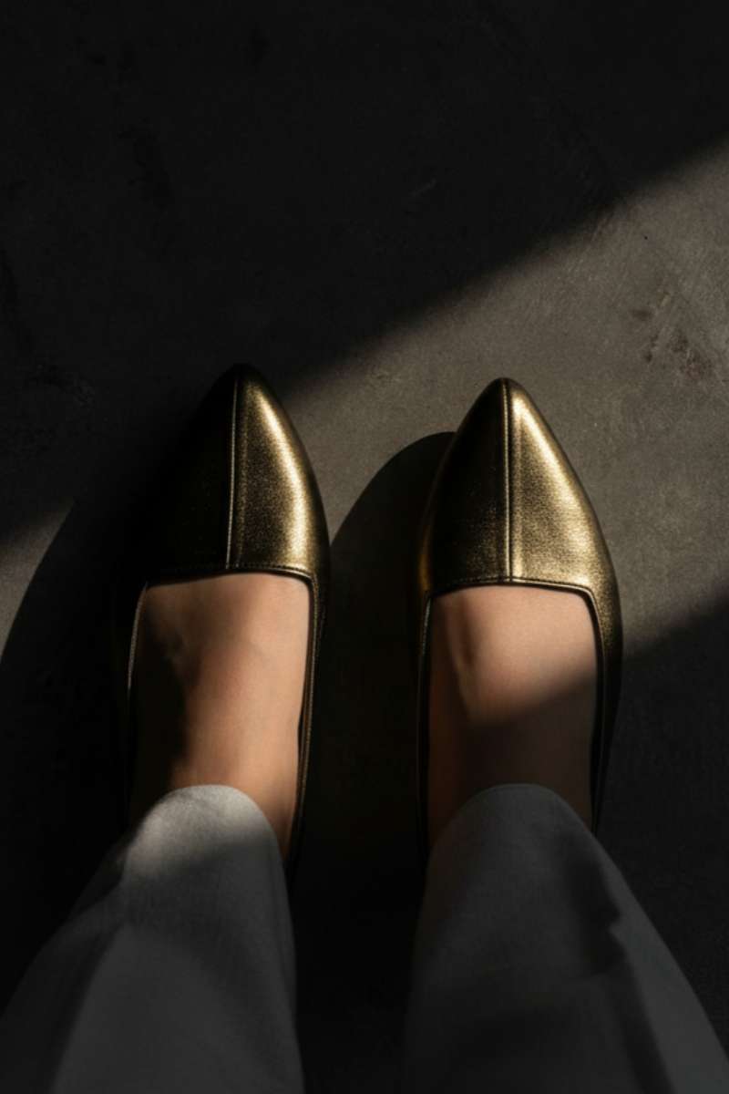 Basic by Chapter 13 - Sandals | Bare PointFor Women - Metallic Olive - Studio by TCS