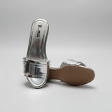 Milli Shoes - silver Wedge Heels