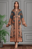 Shamaeel - Silk Printed Long Shirt with Banarasi Pants - Studio by TCS