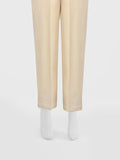 Oaks - Women Beige Cambric Trouser  - 1 Piece