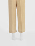 Oaks - Women Beige Cambric Trouser  - 1 Piece