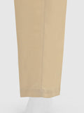 Oaks - Women Beige Cambric Trouser  - 1 Piece