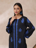 Oaks - Embroidered Cambric Suit For Women - Black - 2 Piece