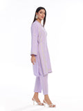 Oaks - Embroidered Pret Shirt Trouser Dobby Lilac  - 2 Piece