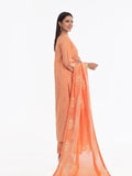 Oaks - Embroidered Pret Suit Cotton Silk Jacquard Orange  - 3 Piece