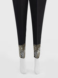 Oaks - Women Black Lawn Embroidered Trouser  - 1 Piece