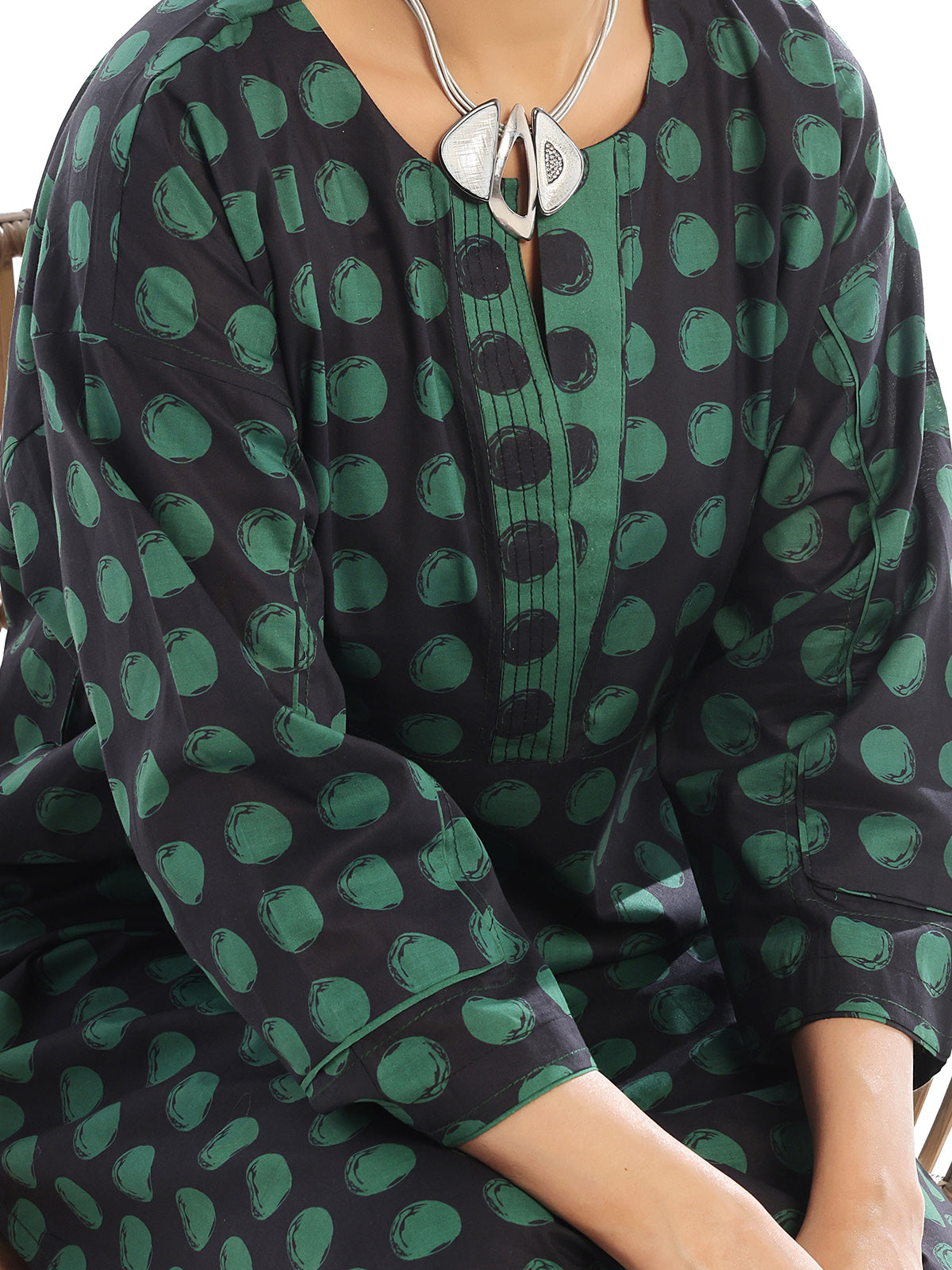 Oaks - Printed Unstitched Swiss Lawn Green - OL2PT-6192-A - 2 Piece - Unstitch