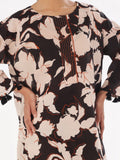 Oaks - Printed Unstitched Swiss Lawn Black - OL2PT-6283-A - 2 Piece - Unstitch