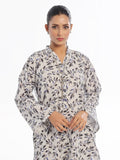 Oaks - Printed Unstitched Swiss Lawn Black/White - OL2PT-6287-A - 2 Piece - Unstitch