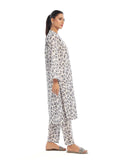 Oaks - Printed Unstitched Swiss Lawn Black/White - OL2PT-6287-A - 2 Piece - Unstitch
