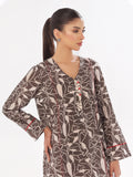 Oaks - Printed Unstitched Swiss Lawn Grey - OL2PT-6298-B - 2 Piece - Unstitch