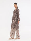 Oaks - Printed Unstitched Swiss Lawn Grey - OL2PT-6298-B - 2 Piece - Unstitch