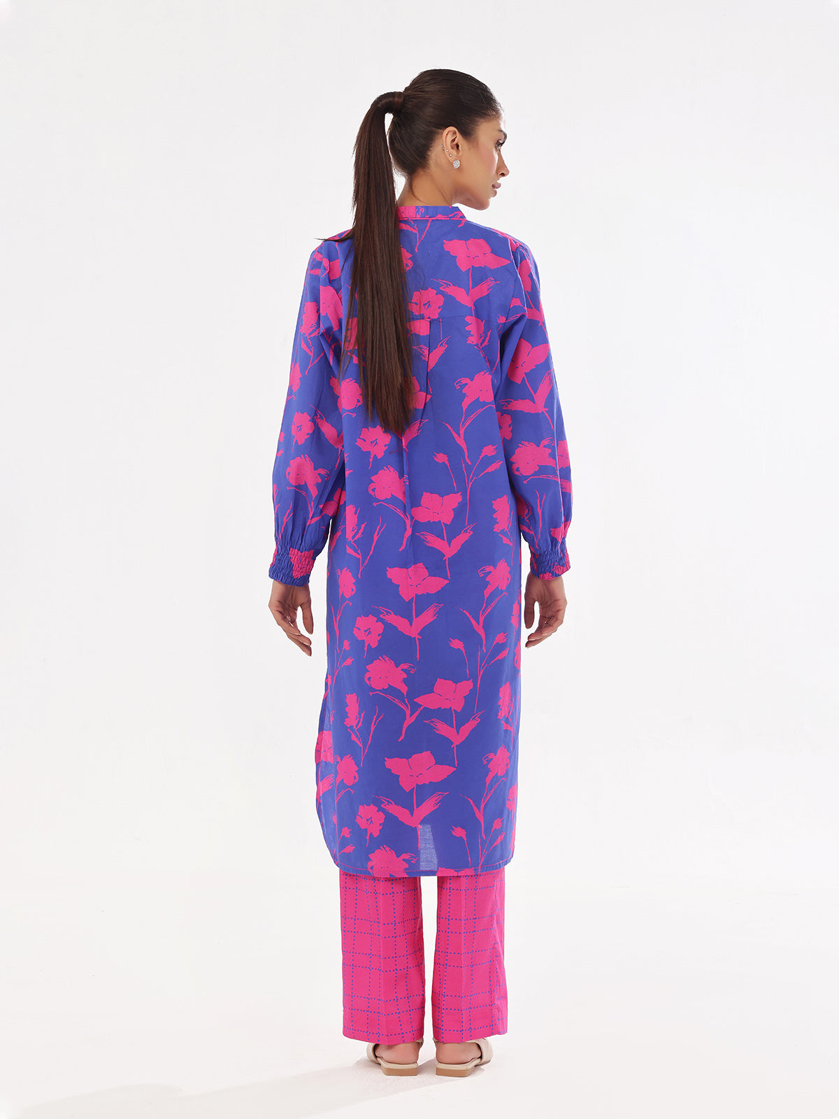 Oaks - Printed Unstitched Swiss Lawn Pink - OL2PT-6308-A - 2 Piece - Unstitch