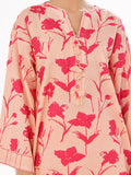 Oaks - Printed Unstitched Swiss Lawn Peach - OL2PT-6308-B - 2 Piece - Unstitch