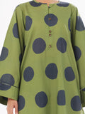 Oaks - Printed Unstitched Swiss Lawn Green - OL2PT-6313-A - 2 Piece - Unstitch