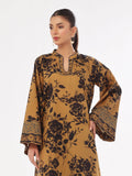 Oaks - Printed Unstitched Swiss Lawn Mustard - OL2PT-6314-A - 2 Piece - Unstitch