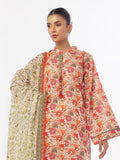 Oaks - Printed Unstitched Masoori Lawn Green - OL3P-6296-B - 3 Piece - Unstitch