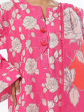 Oaks - Printed Pret & Unstitched Suit Swiss Lawn Pink - 3 Piece