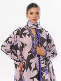 Oaks - Printed Unstitched Swiss Lawn Black & Blue - OL3P-6342-A - 3 Piece - Unstitch