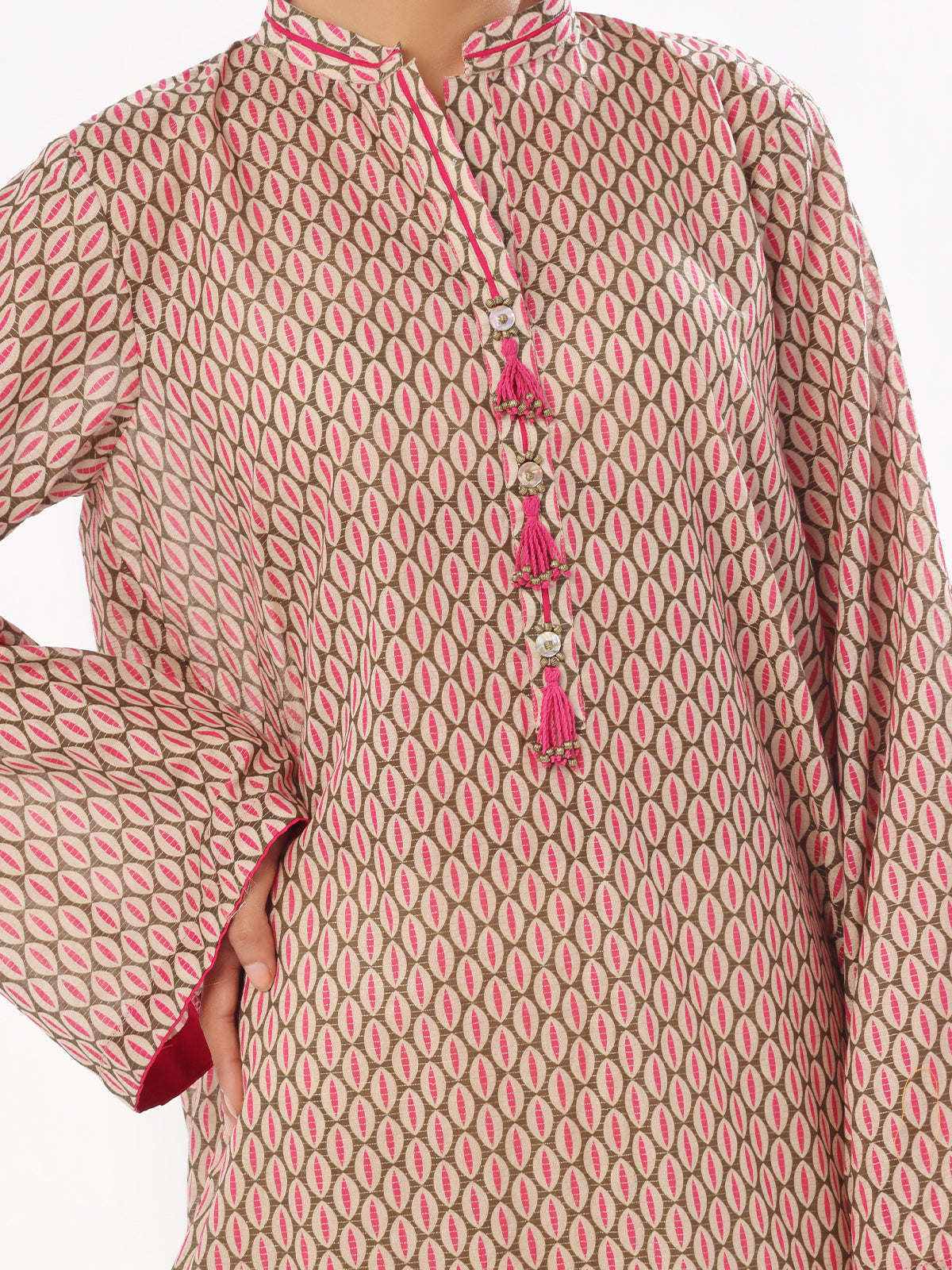 Oaks - Printed Unstitched Masoori Lawn Green - OLK-6297-A - 1 Piece - Unstitch
