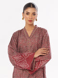 Oaks - Printed Pret & Unstitched Kurti Masoori Lawn Maroon - 1 Piece