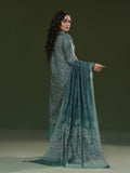 Oaks - Printed Unstitched Cambric Green  - 3 Piece