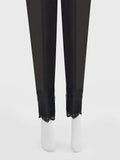 Oaks - Women Black Lawn Trouser  - 1 Piece