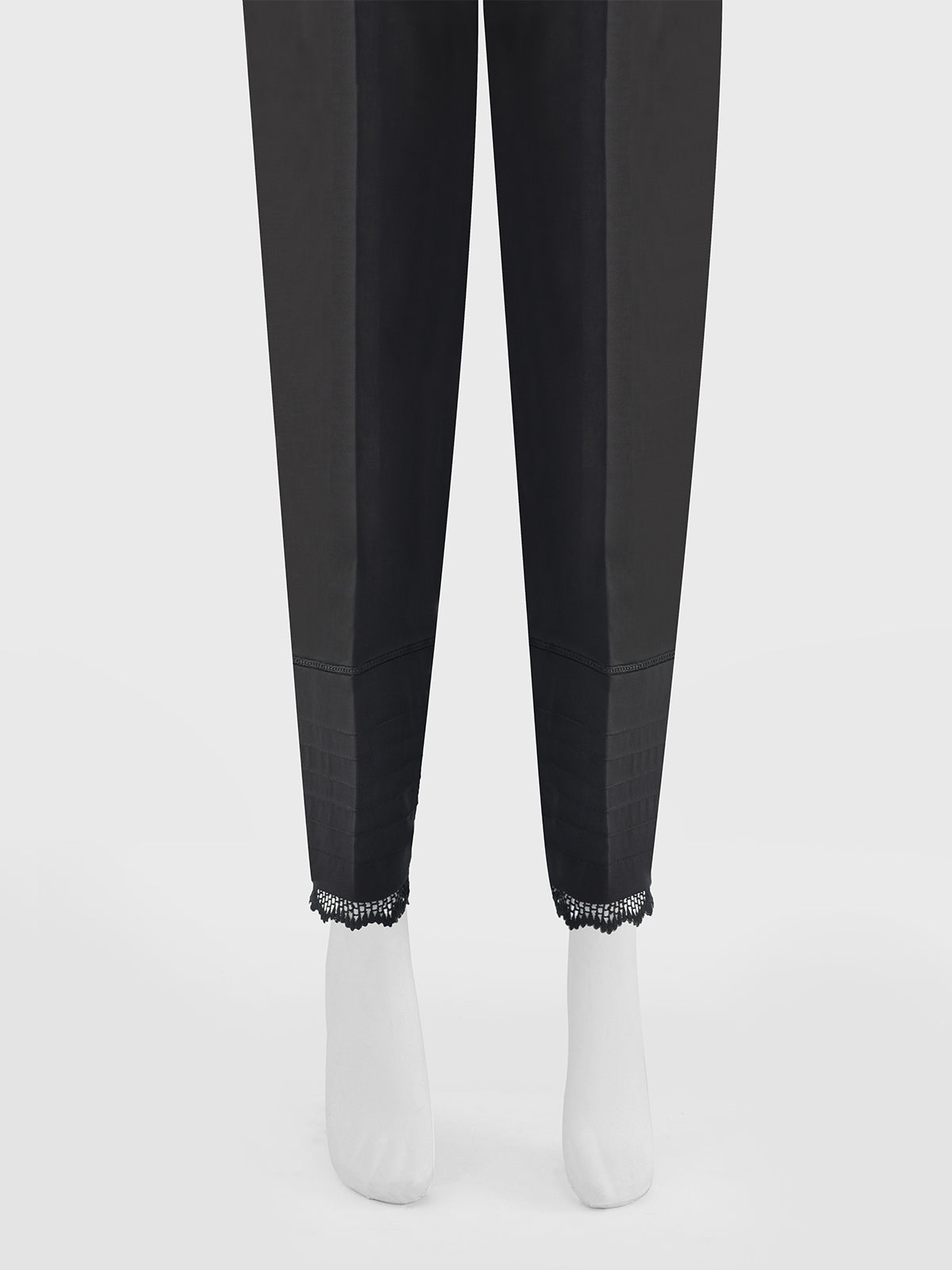 Oaks - Women Black Lawn Trouser  - 1 Piece