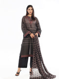 Oaks - Embroidered Pret & Unstitched Masoori Lawn Black - 3 Piece