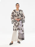 Oaks - Embroidered Unstitched Masoori Lawn Black & Grey  - 3 Piece