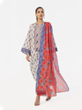 Oaks - Embroidered Unstitched Masoori Lawn Blue  - 3 Piece