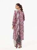 Oaks - Embroidered Pret & Unstitched Suit Masoori Lawn Magenta - 3 Piece