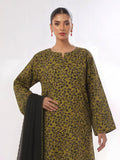 Oaks Printed Lawn Unstitched Mehandi 3 Piece