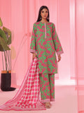 Oaks - Printed Pret & Unstitched Suit Lawn Green - 3 Piece