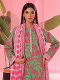 Oaks - Printed Pret & Unstitched Suit Lawn Green - 3 Piece