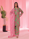 Oaks - Printed Pret & Unstitched Suit Lawn Green - 3 Piece