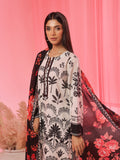 Oaks - Printed Pret & Unstitched Suit Lawn Black - 3 Piece