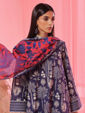 Oaks - Printed Pret & Unstitched Suit Lawn Blue - 3 Piece