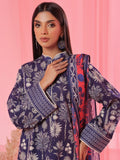 Oaks - Printed Pret & Unstitched Suit Lawn Blue - 3 Piece